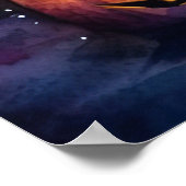 Halloween Bichon Frise met pompoenen eng Poster (Hoek)