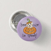 Halloween Bichon Ronde Button 3,2 Cm (Voorkant /achterkant)