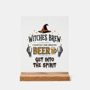 Halloween Bier Hocus Pocus Grappig Vintage_1 Acryl Bord