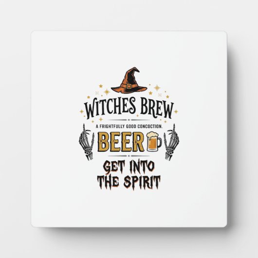 Halloween Bier Hocus Pocus Grappig Vintage_1 Fotoplaat (Voorkant)
