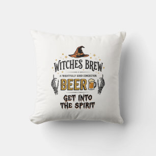 Halloween Bier Hocus Pocus Grappig Vintage_1 Kussen