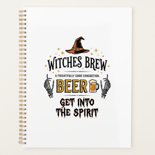 Halloween Bier Hocus Pocus Grappig Vintage_1 Planner (Voorkant)