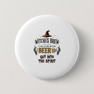 Halloween Bier Hocus Pocus Grappig Vintage_1 Ronde Button 5,7 Cm