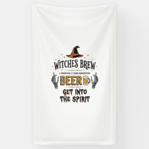 Halloween Bier Hocus Pocus Grappig Vintage_1 Spandoek