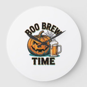 Halloween Bier Shirt Vintage Pompoen Party Tee_1 Grote Klok