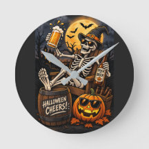 Halloween Bier Skelet, een leuke & griezelige wand