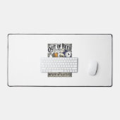 Halloween Bier Skelet Vintage Feest Bureaumat (Keyboard & Muis)