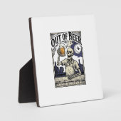 Halloween Bier Skelet Vintage Feest Fotoplaat (Voorkant)