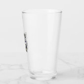 Halloween Bier Skelet Vintage Feest Glas (Links)