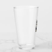 Halloween Bier Skelet Vintage Feest Glas (Rechts)