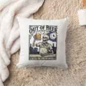 Halloween Bier Skelet Vintage Feest Kussen (Deken)