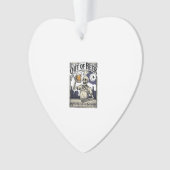 Halloween Bier Skelet Vintage Feest Ornament (voorkant)