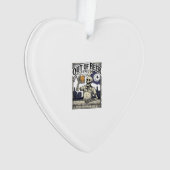 Halloween Bier Skelet Vintage Feest Ornament (voorkant)