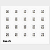 Halloween Bier Skelet Vintage Feest Ronde Sticker (Vel)