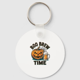 Halloween Bier T-shirt Vintage Pompoen Feest Tee_1 Sleutelhanger