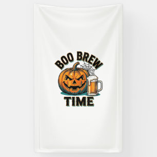 Halloween Bier T-shirt Vintage Pompoen Feest Tee_1 Spandoek