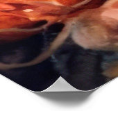 Halloween Biewer Terrier met pompoenen eng Poster (Hoek)