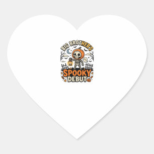 Halloween Big Brother Griezelige Debuut Hart Sticker
