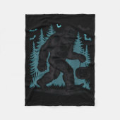 Halloween Bigfoot Pumpkin  Fleece Deken (Voorkant)
