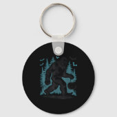 Halloween Bigfoot Pumpkin  Sleutelhanger (Voorkant)