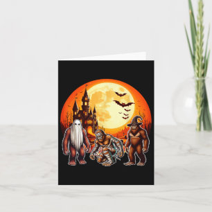 Halloween Bigfoots Horror Boo Ghost Witch Mummy Lo Kaart