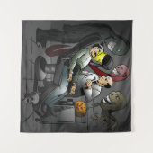 Halloween bij de tandarts wandkleed (Voorkant (horizontaal))