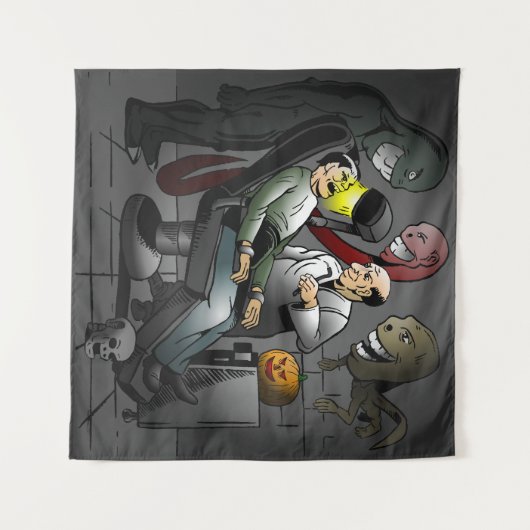 Halloween bij de tandarts wandkleed (Voorkant (horizontaal))