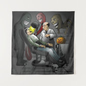 Halloween bij de tandarts wandkleed (Voorkant)