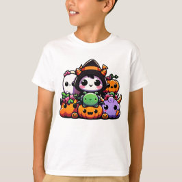 Halloween-bijeenkomst van Schattigee wezens T-shirt