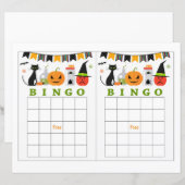 Halloween bingo (Voorkant / Achterkant)
