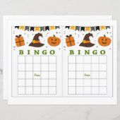 Halloween bingo, Cute Pumpkin (Voorkant / Achterkant)