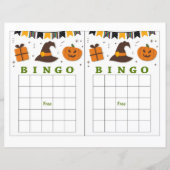 Halloween bingo, Cute Pumpkin (Voorkant)