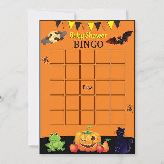 Halloween Bingo Kaart (Voorkant)