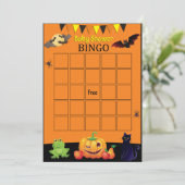 Halloween Bingo Kaart (Staand voorkant)