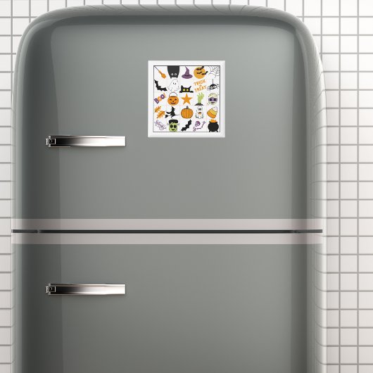 Halloween Bingo Kaart Magneet