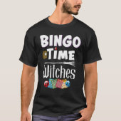 Halloween Bingo Time Witte vrouwen Bingo Player T-shirt (Voorkant)