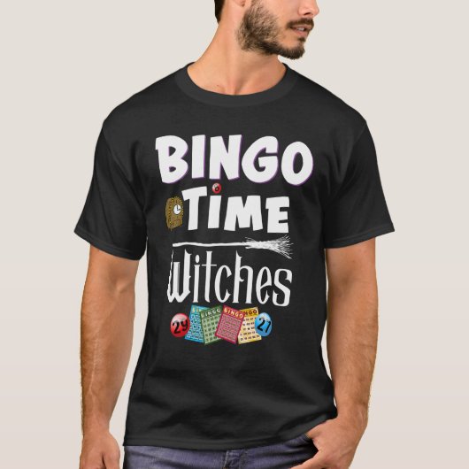 Halloween Bingo Time Witte vrouwen Bingo Player T-shirt (Voorkant)