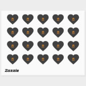Halloween Bioloog Heks Pompoen Spookhuis De Hart Sticker (Vel)