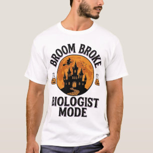 Halloween Bioloog T-shirt Vintage Griezelige Weten