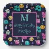 HALLOWEEN BIRTHDAG KUILEN EN MAKEN PAPIEREN BORDJE (Voorkant)