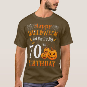 Halloween Birthday 70 jaar oude pomp Papa Nana T-shirt