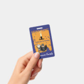 Halloween Birthday Bedankt Badge (Handheld)