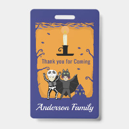 Halloween Birthday Bedankt Badge