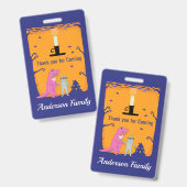 Halloween Birthday Bedankt Badge (Voor- en achterkant)