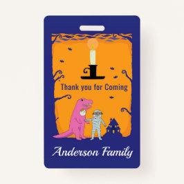 Halloween Birthday Bedankt Badge