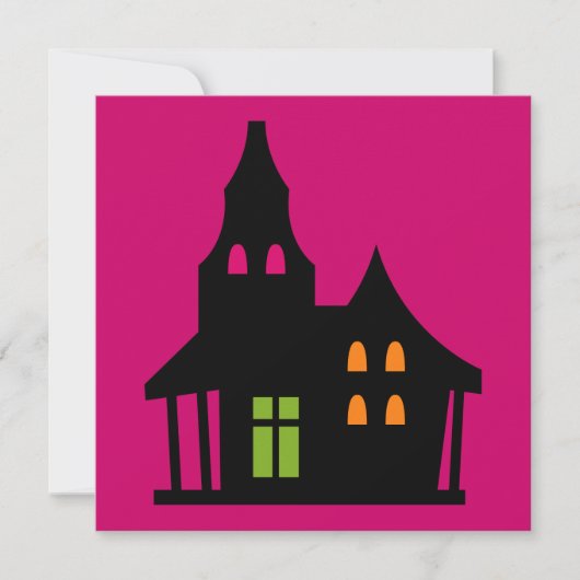 Halloween Birthday Blonde Witch Girl Kaart (Voorkant)