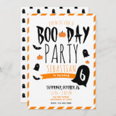 Halloween Birthday Boo-Day Ghosts en vleermuizen Kaart (Voorkant / Achterkant)
