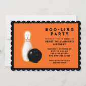 Halloween Birthday Bowling Party Uitnodigingen (Voorkant)