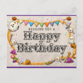Halloween Birthday Briefkaart (Voorkant)