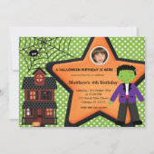 Halloween Birthday Costume (groen) Kaart (Voorkant)